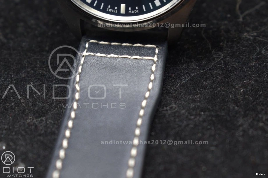 Edition Mark Blue on XX Blue IW328203 Best Strap Leather 1:1 ZF Dial Dark A32111 Pilot 1111
